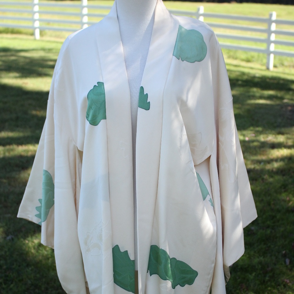 Vintage Silk Haori Kimono OS